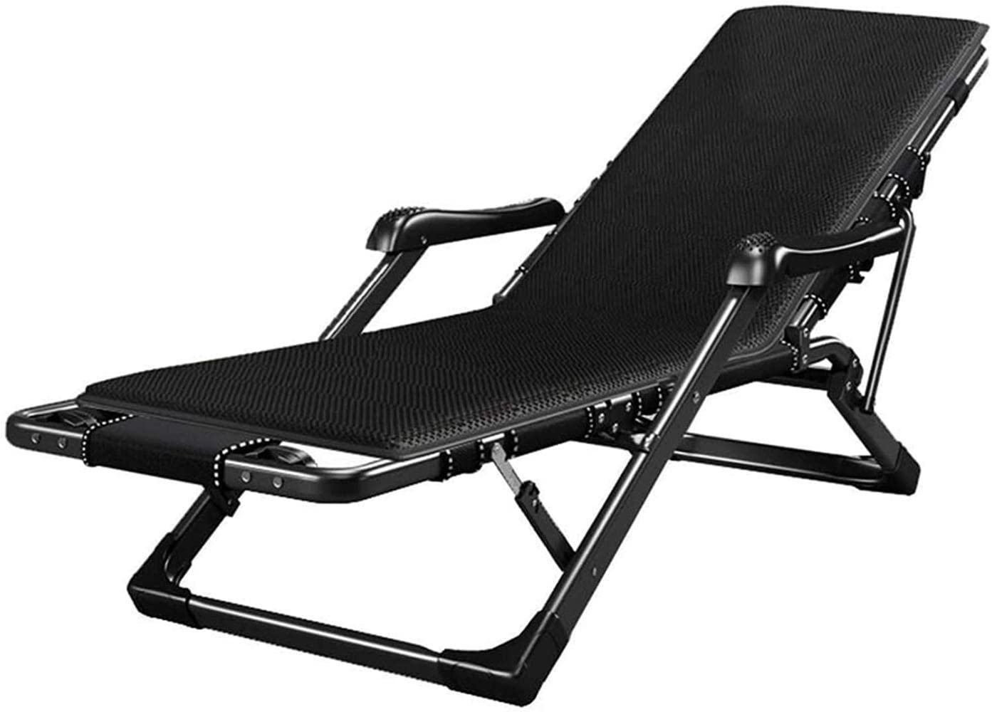 Chaise pliante inclinable avec repose-pieds réglable pour l'extérieur