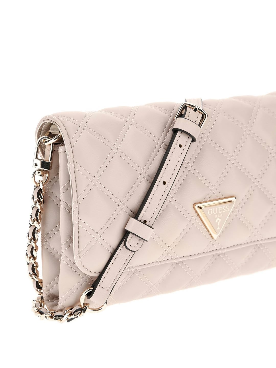 GUESS Giully Mini Xbody Flap Organizer Light Beige