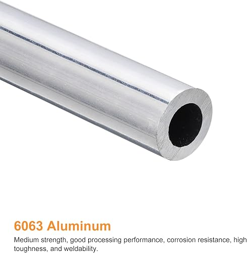 Miniatura 3 de uxcell Tubo redondo de aluminio 6063, 0.394 pulgadas de diámetro exterior de 0.394 pulgadas de diámetro interior de 7.874 in de longitud para