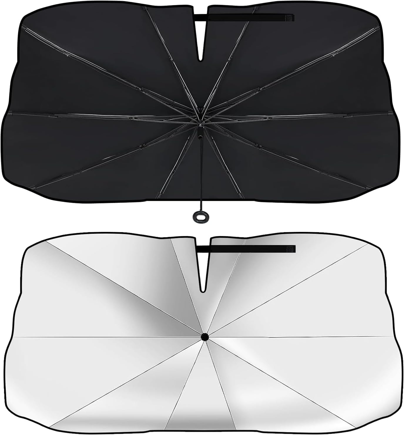 QIZUN Car Windshield Sunshade Umbrella, for Lexus ES 300h ES300h XZ10 GSZ10, Foldable 360° Rotatable Bendable Support Rod, Reflective UV & Heat Protection