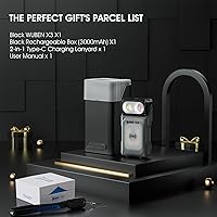 Vista 8 de WUBEN X3 Mini Linterna con Caja de Carga Recargable 180 Grados Llavero EDC Linterna Giratoria Ip65 Impermeable Imán Linternas de Bolsillo 10 Modos
