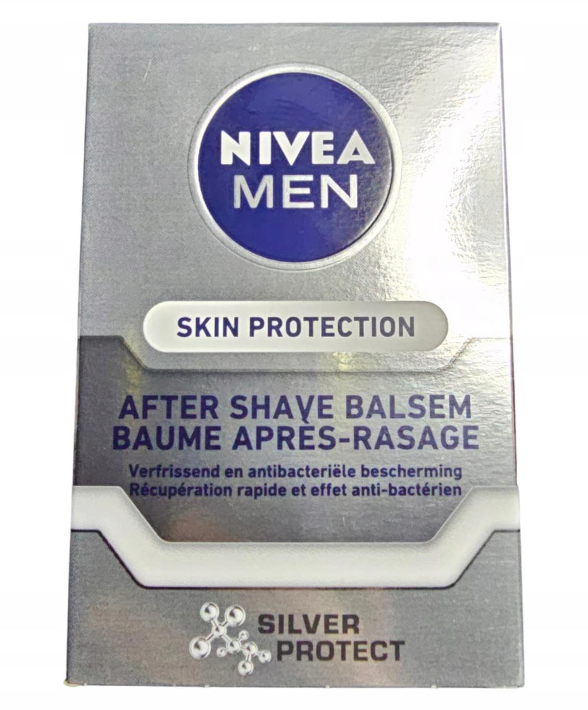 6er Pack - Nivea Men After Shave Balsam - Silver Protect - 100ml