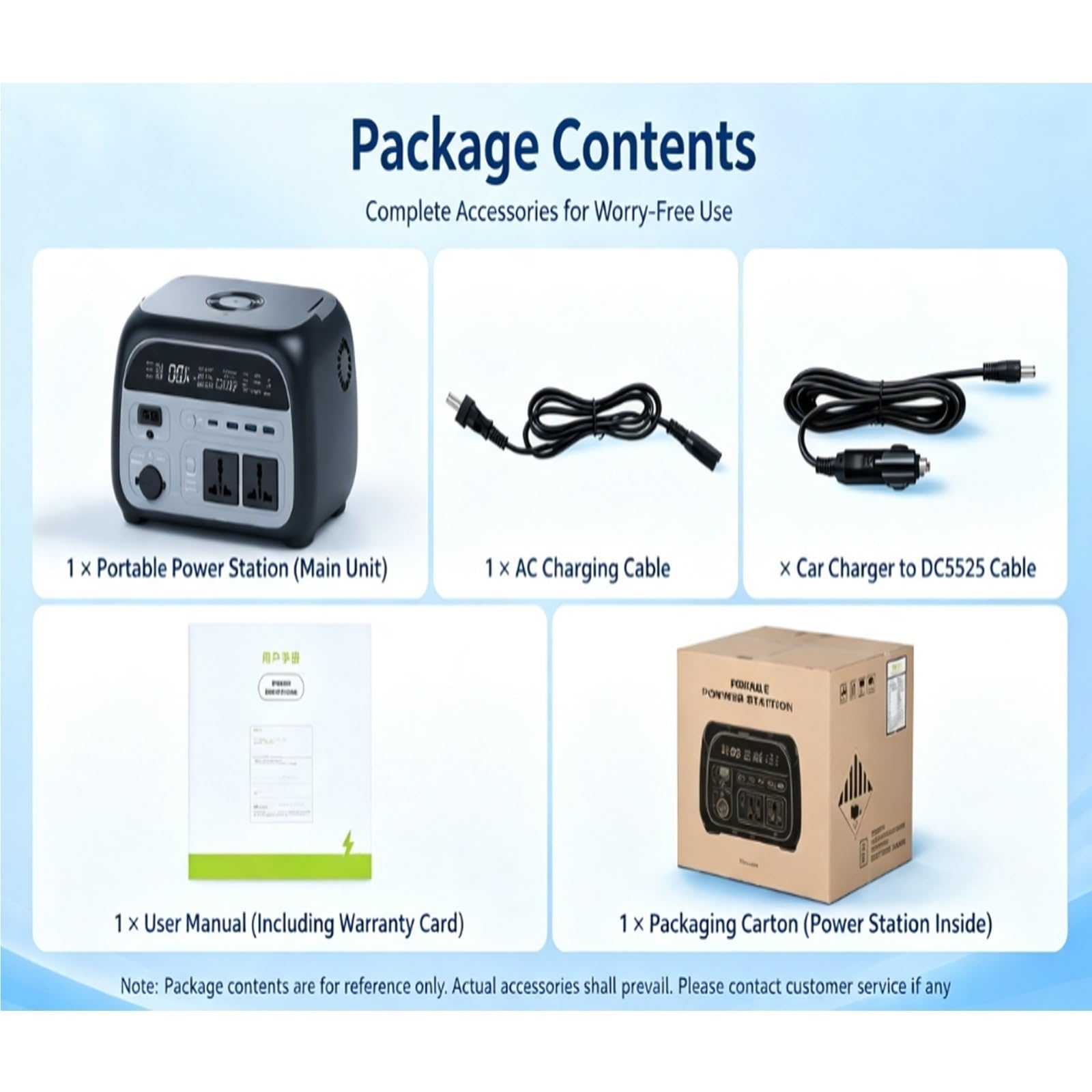 Centrale di alimentazione portatile 500W (Picco 1200W), 345,1Wh 108000mAh | Ricarica rapida e wireless, uscita CA 110V/220V, display LCD, campeggio outdoor e UPS domestico(220V Universal UK Plug)