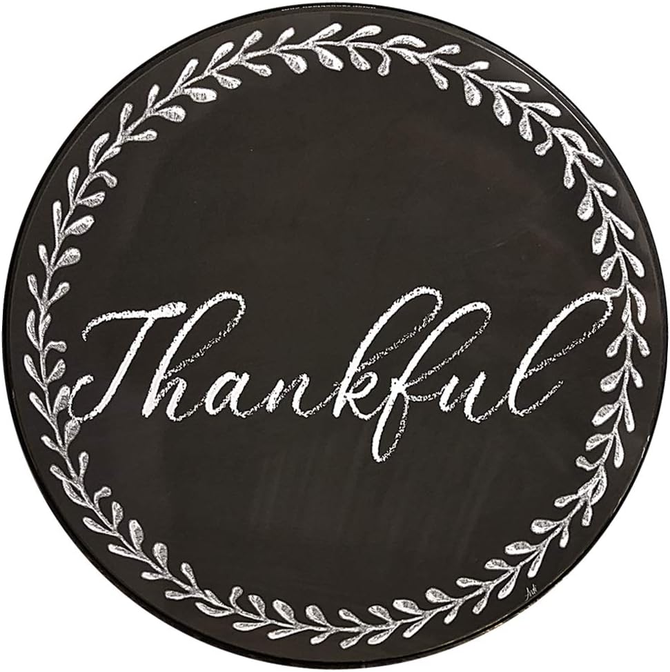 Gratitudes Chalkboard Style Burner Covers Farmhouse Rustic, Set of 4 - Thankful, Grateful, Blessed, Gather : Appliances