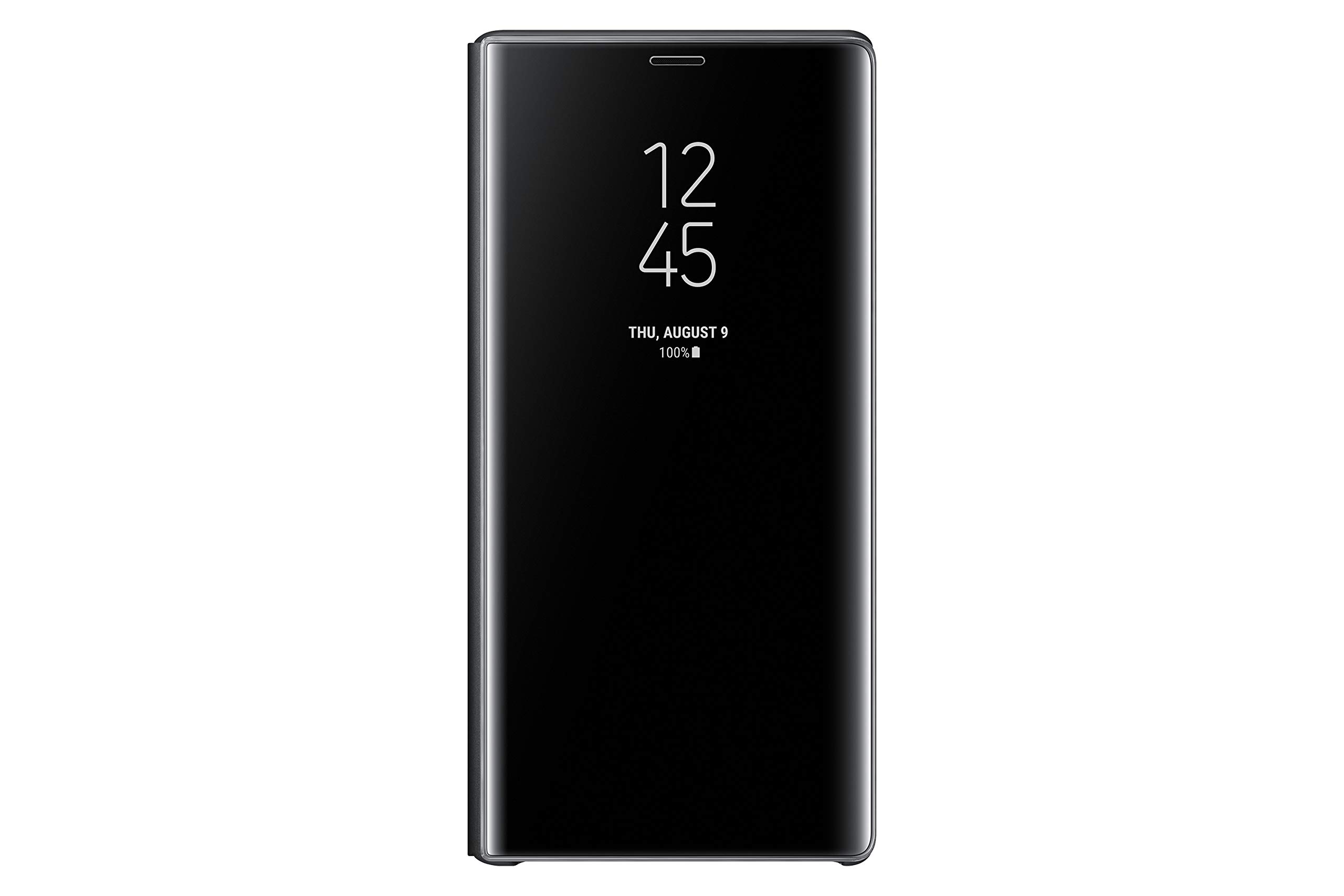 samsung galaxy note9 case, s-view flip cover with kickstand, black 