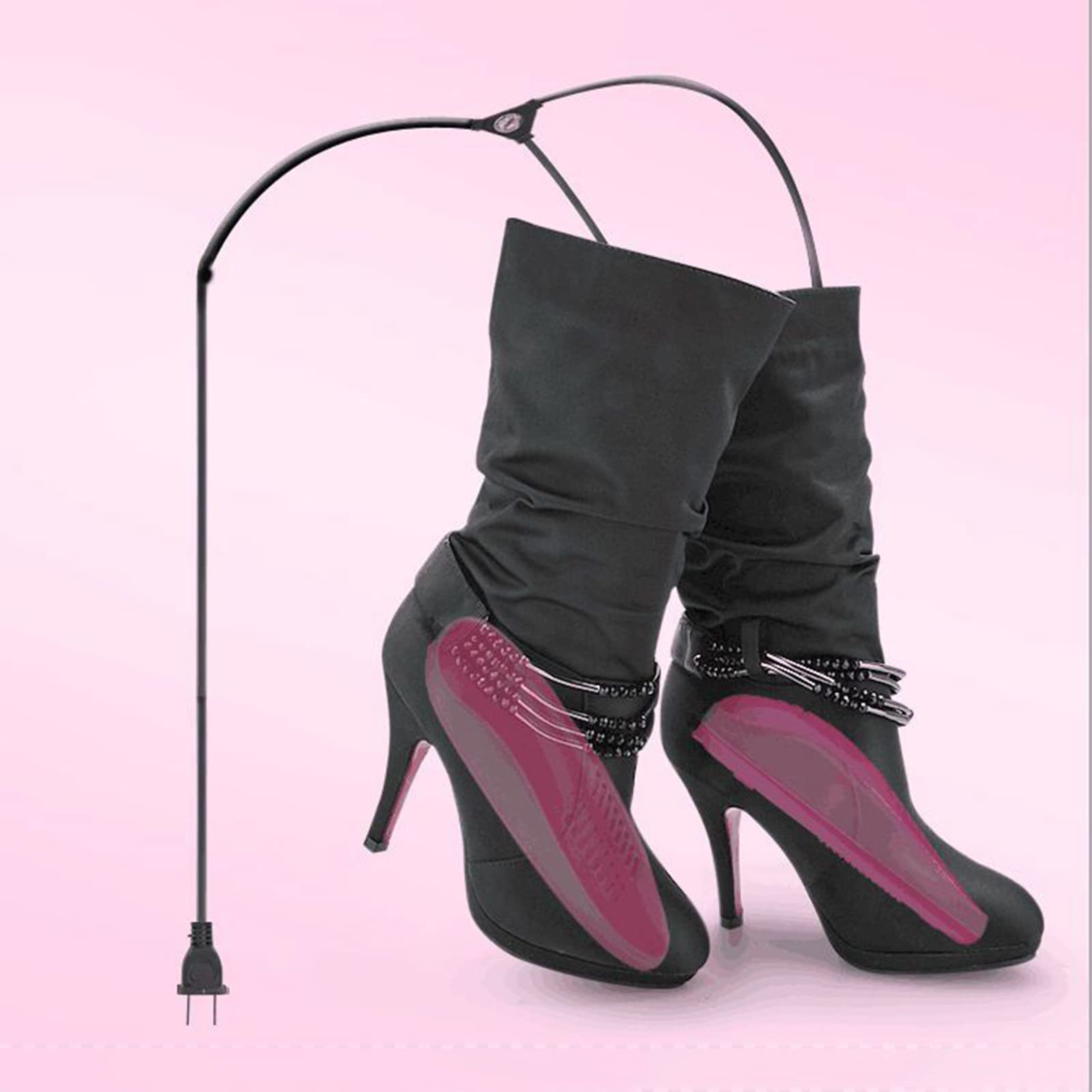 Asciugascarpe USB Scaldapiedi Elettrico Portatile per Scarpe da casa per Scarpe, Guanti, Cappelli, Calzini, Scarponi da Sci, Rosa, 35~42 Iarde (Color : Pink, Size : 35~42 Yards)