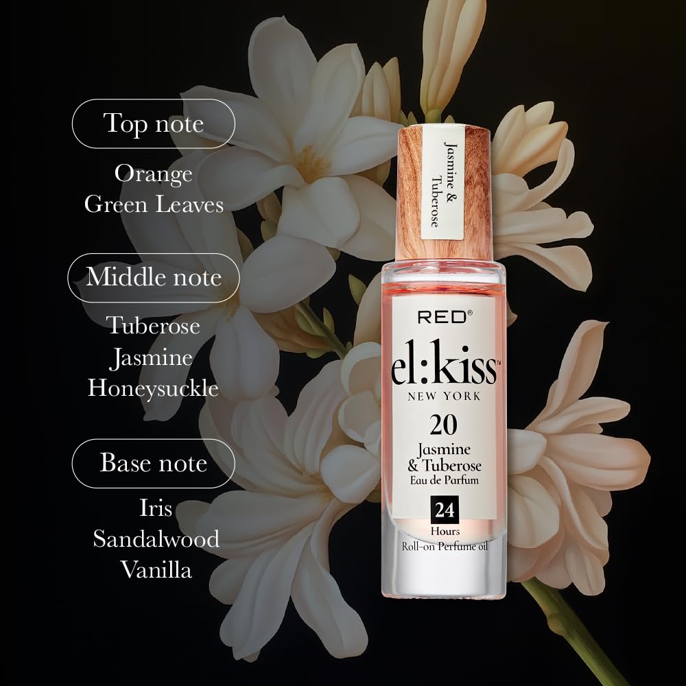Amazon.com : EL:KISS Roll On Perfume, Jasmine & Tuberose Inspired
