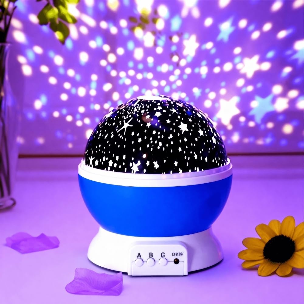 Toy Imagine™ Galaxy Projector Lamp for Kids | Star Night Light with Timer & 4 Modes | Room Decor Gift for Girls Boys Bedroom, Baby Sleep Light, Party Ambience, Cute Space Decor Lamp