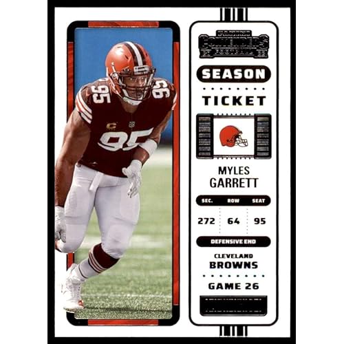 Football Trading Card NFL 2022 Panini Contenders Season Ticket #25 Myles Garrett NM Near Mint Browns