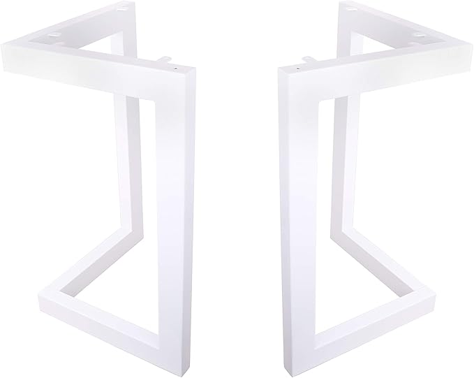ECLV 28" Dining Table Legs, LShaped Steel Table Legs, Country Style Table Legs ,Office Table