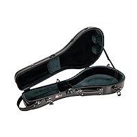 Vista 3 de Crossrock Funda de Mandolina Estilo A se ajusta a Gibson A4 Carcasa Rígida 100% de Fibra de Vidrio con Cierres de Marca, Cerradura TSA, y Correas