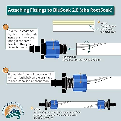 Miniatura 10 de BluSoak - Kit de riego  Manguera de remojo para cama de jardín elevada  Regadera automática de riego por goteo de manguera  Jardín Invernadero