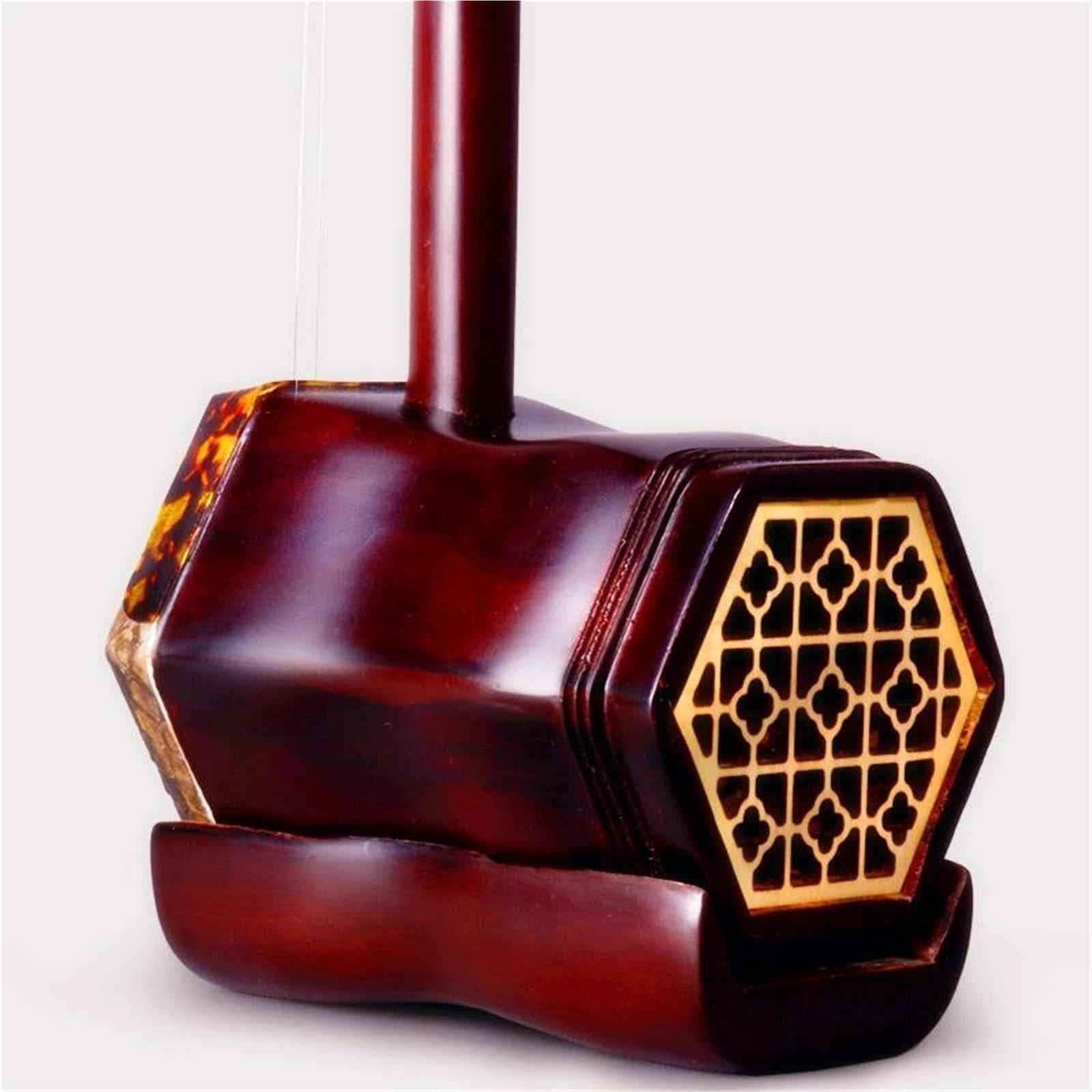 Dorosłych Erhu Profesjonalny Instrument 2-strunowy Erhu Z Hebanu Trwały