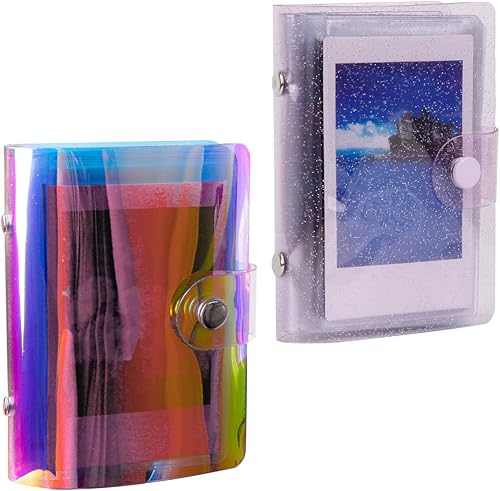 Paquete de 4, 36 bolsillos 2 x 3 pequeños álbumes de fotos para Fujifilm Instax Mini, Polaroid Snap, Z2300, cámaras instantáneas SocialMatic e