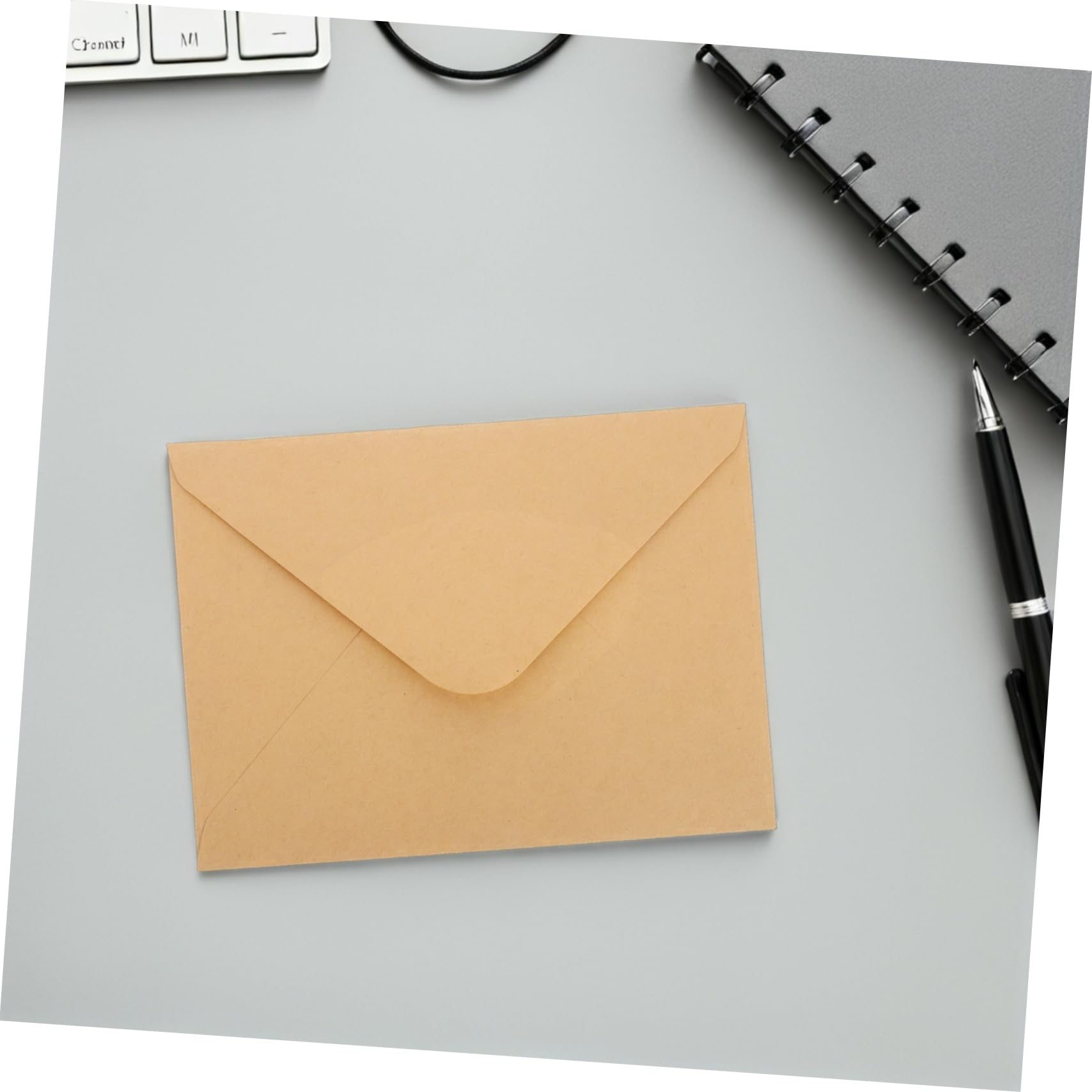 Buste in Carta Kraft Marrone V-flap 100 Pezzi per Inviti