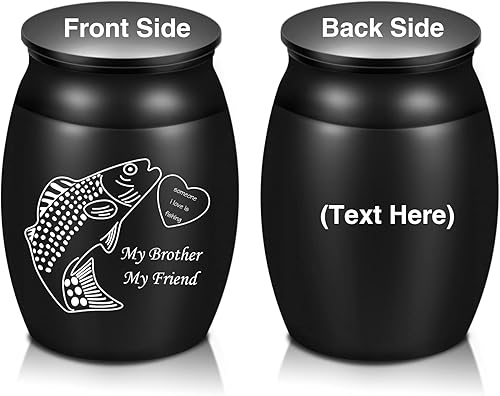 Urnas pequeñas de cremación de 1.6 pulgadas de alto, hecha a mano, hermosa urna de recuerdo para funeral, urnas decorativas pacíficas para cenizas