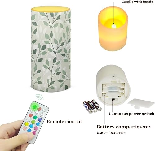 Vista 189 de Velas LED sin llama personalizadas que funcionan con pilas con temporizador remoto que cambia de color, personaliza fotos y texto, hazlo tú mismo tu