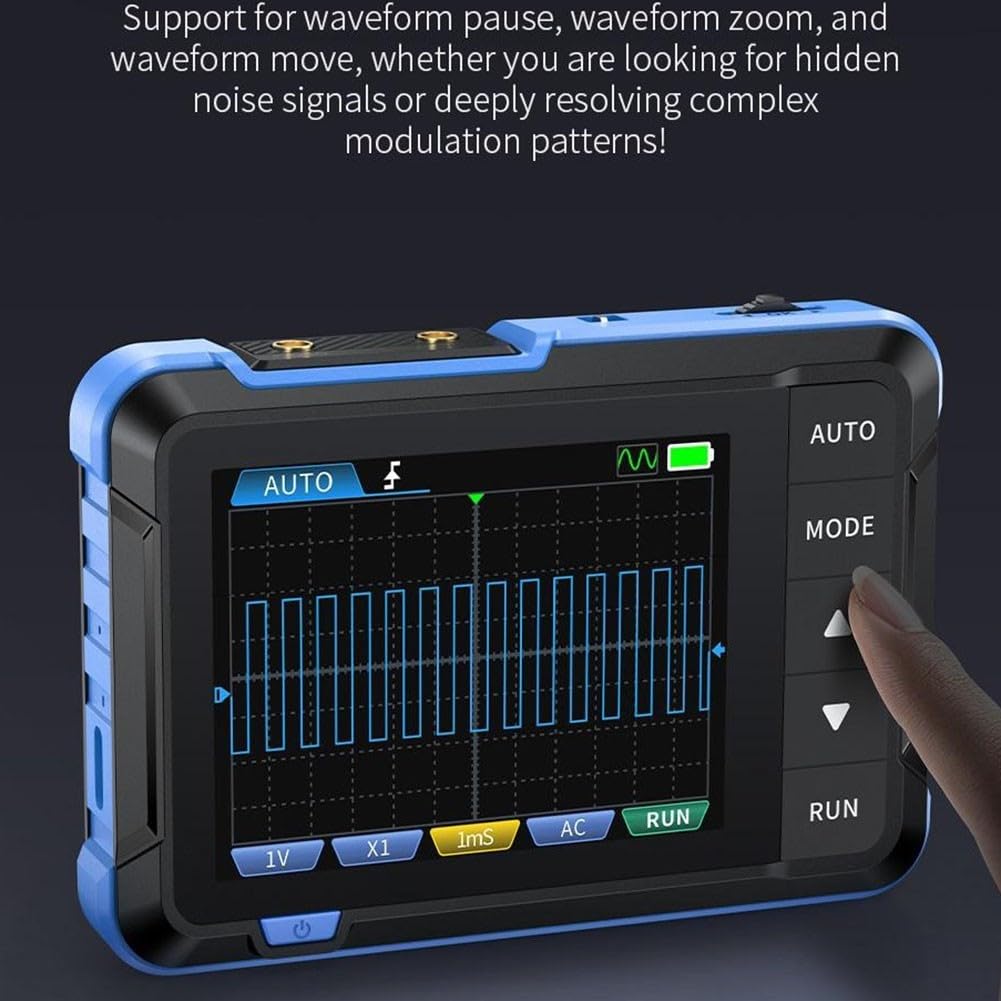 DSO153 Digitales Oszilloskop, 1 MHz Bandbreite, 5 MS/s, Abtastung, USB, tragbares Scope mit Signalgenerator für Elektroniklabor (A)