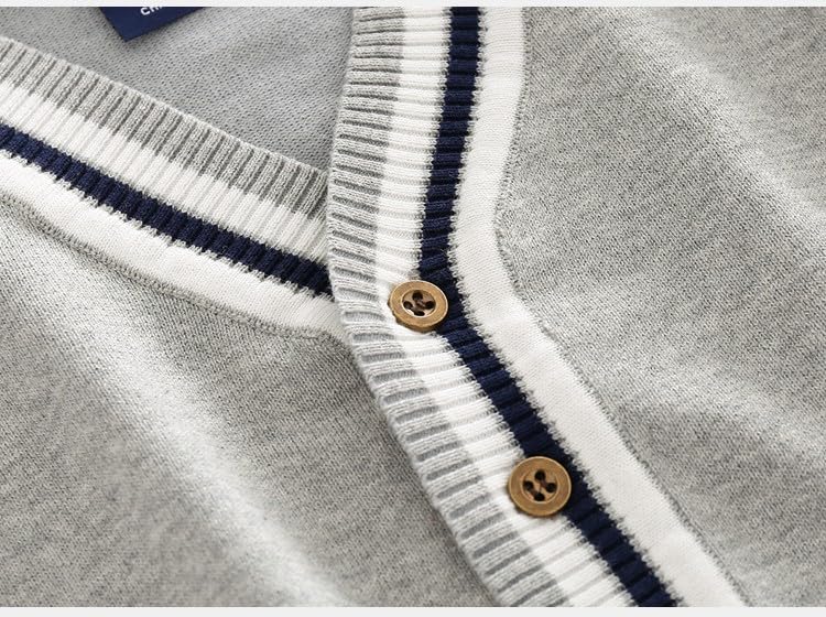 Meufam Infant Baby Boys Cardigan Sweater V Neck Toddler Long Sleeve Knit Button up Warm Jacket Outwear Sweatshirt3