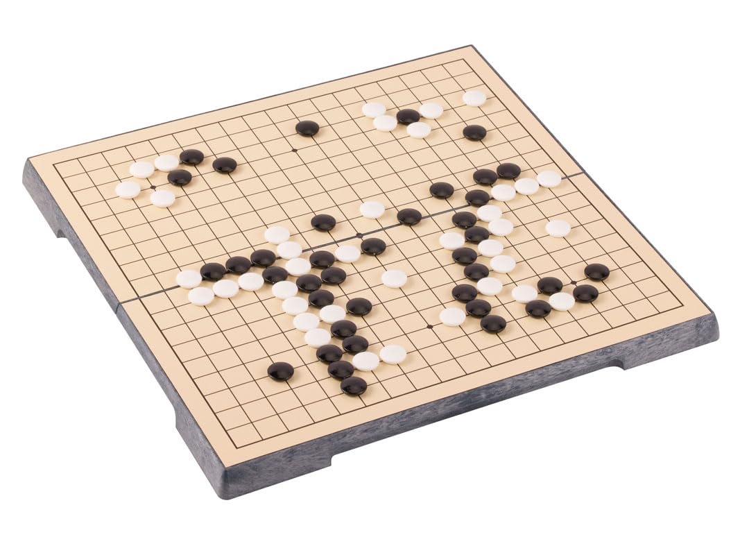 Cayro - Jeu de Go Magnétique - Plateau Portable avec Pièces Aimantées - Idéal pour Voyager - Coincer l'Adversaire - Jeux de Société Classiques