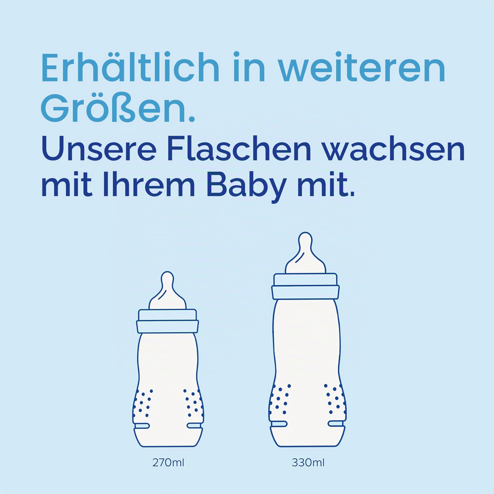MAM Easy Active Babyflasche mit MAM Teats mit mittlerem Durchfluss, Doppelpackung Babyflaschen, Babynahrung, 270 ml, Lila (Designs können variieren)