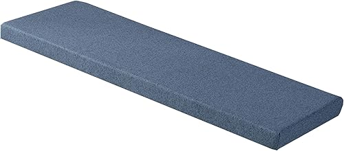 Miniatura 8 de Hruile Cojín de banco para interiores y exteriores, cojín de espuma de 2 pulgadas de grosor para patio, columpio, muebles de jardín, antideslizante,