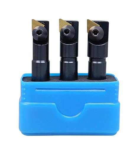 Miniatura 2 de Accusize Industrial Tools 0046-0510 - Juego de fresas en miniatura (3 piezas, vástago de 12")