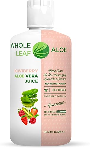Whole Leaf Aloe Vera Juice La fórmula patentada más potente de la Tierra contiene la mayor concentración de acemannan en el mercado