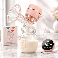 Bomba de Tirar Leite Materno Elétrica Mãos Livres Ultra Silenciosa Tela LED Portátil Protetor de Mama de Silicone 22mm 2 Modos, 9 Níveis De Sucção Livre de BPA Bombinha de Leite Mamadeira Amamentação Extratora de Leite Portátil
