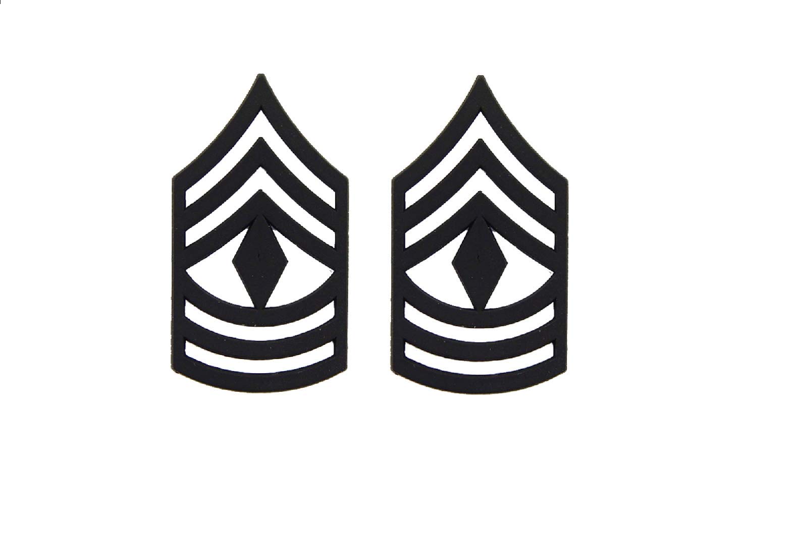 United States Army Insignia of Rank Black 7/8-1.5" Lapel Pin