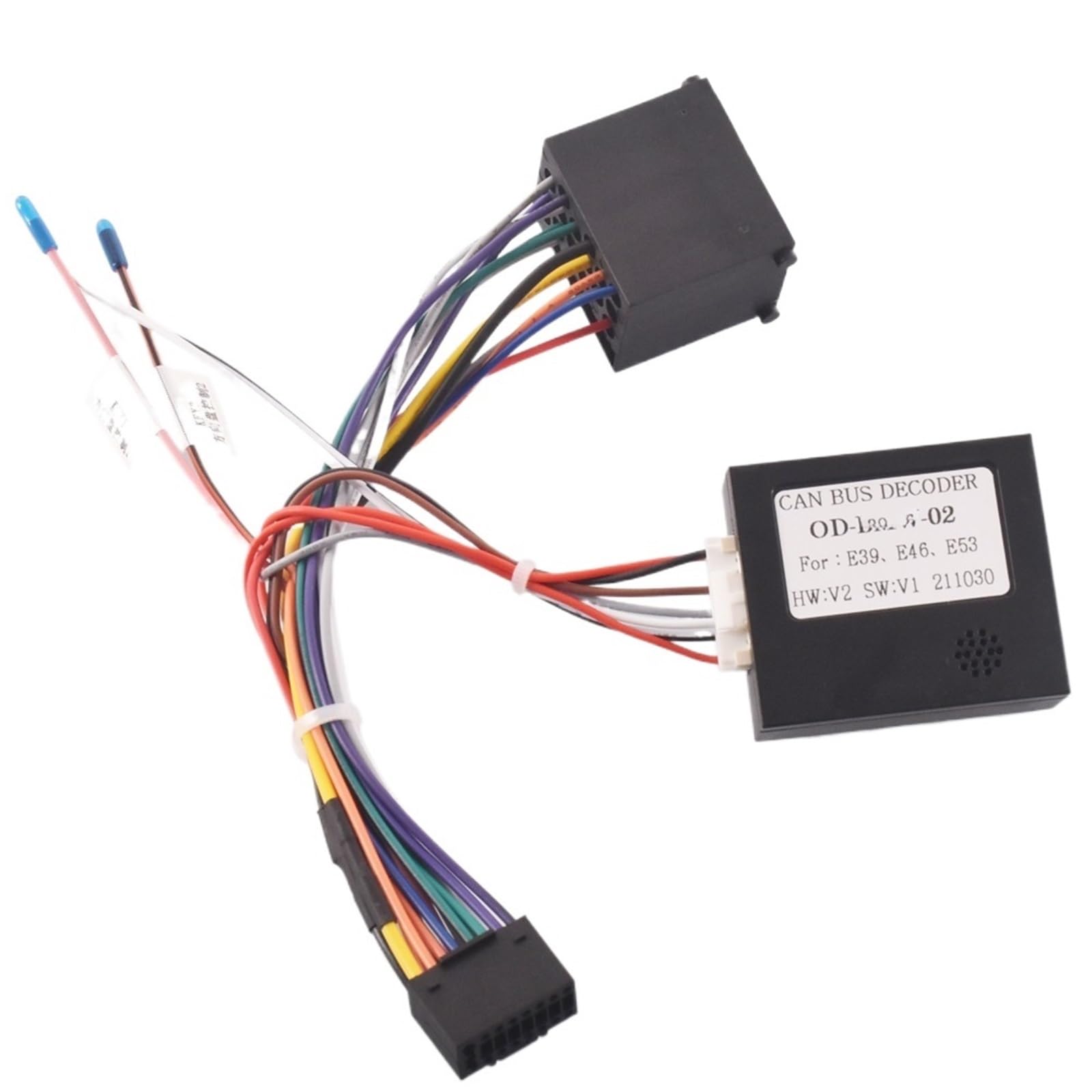 Cable Adaptador estéreo Adaptador de Cable arnés cableado for Radio estéreo Coche Android 16 Pines BMW, E46, Serie 3, E39, 5, E53, X5(with Canbus)