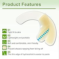 Vista 3 de Carbou 20 tiras elásticas para la ostomía + barreras adhesivas para la piel (10 unidades)