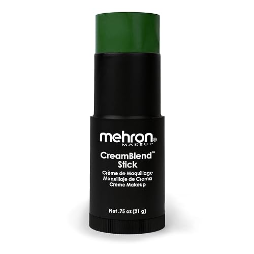 Mehron Maquillaje CreamBlend en barra | Pintura facial, pintura corporal y maquillaje en crema de base, barra de pintura corporal de 0.75 oz (21 g)