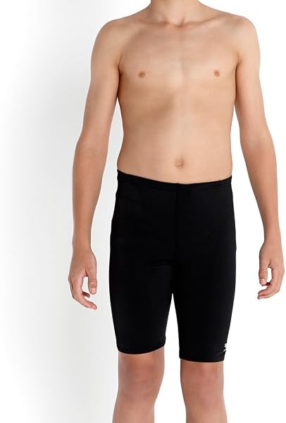 Close-up of the Speedo Boys Eco Endurance+ Jammer fabric, highlighting its matte texture and durable weave.