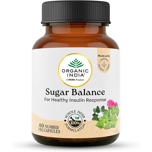 Organic India Sugar Balance 60 Veg Capsules