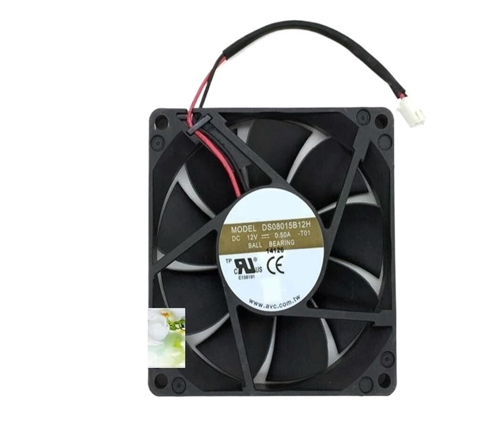 TYHUJKKL 80 * 80 * 15 8CM DC12V 0.50A DS08015B12H dual ball 2pin air flow fan