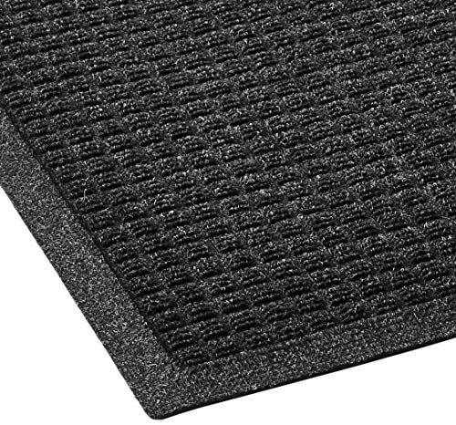 Hudson Exchange 4204 Waterhog Fashion Floor Mat, 60" L X 22" W, 3/8" Thick, Charcoal #TOP1