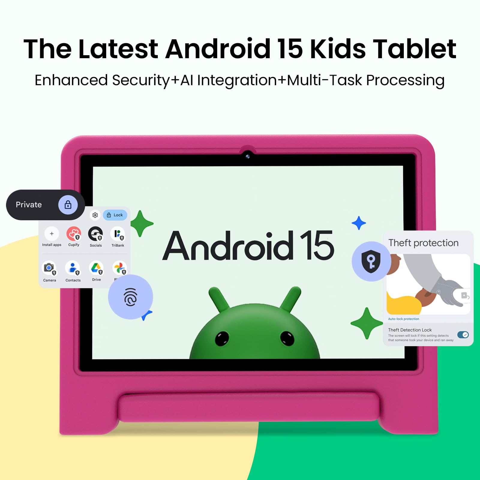 Amazon.com : CFVOCUY 2026 Kids Tablet, 10.1 Inch Android 15 Tablet