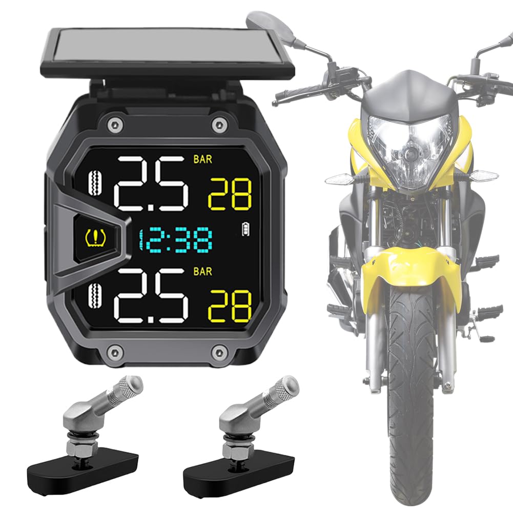 Sistema di monitoraggio della pressione dei pneumatici motociclisti Sensore wireless impermeabile IP67 for il ciclo esterno