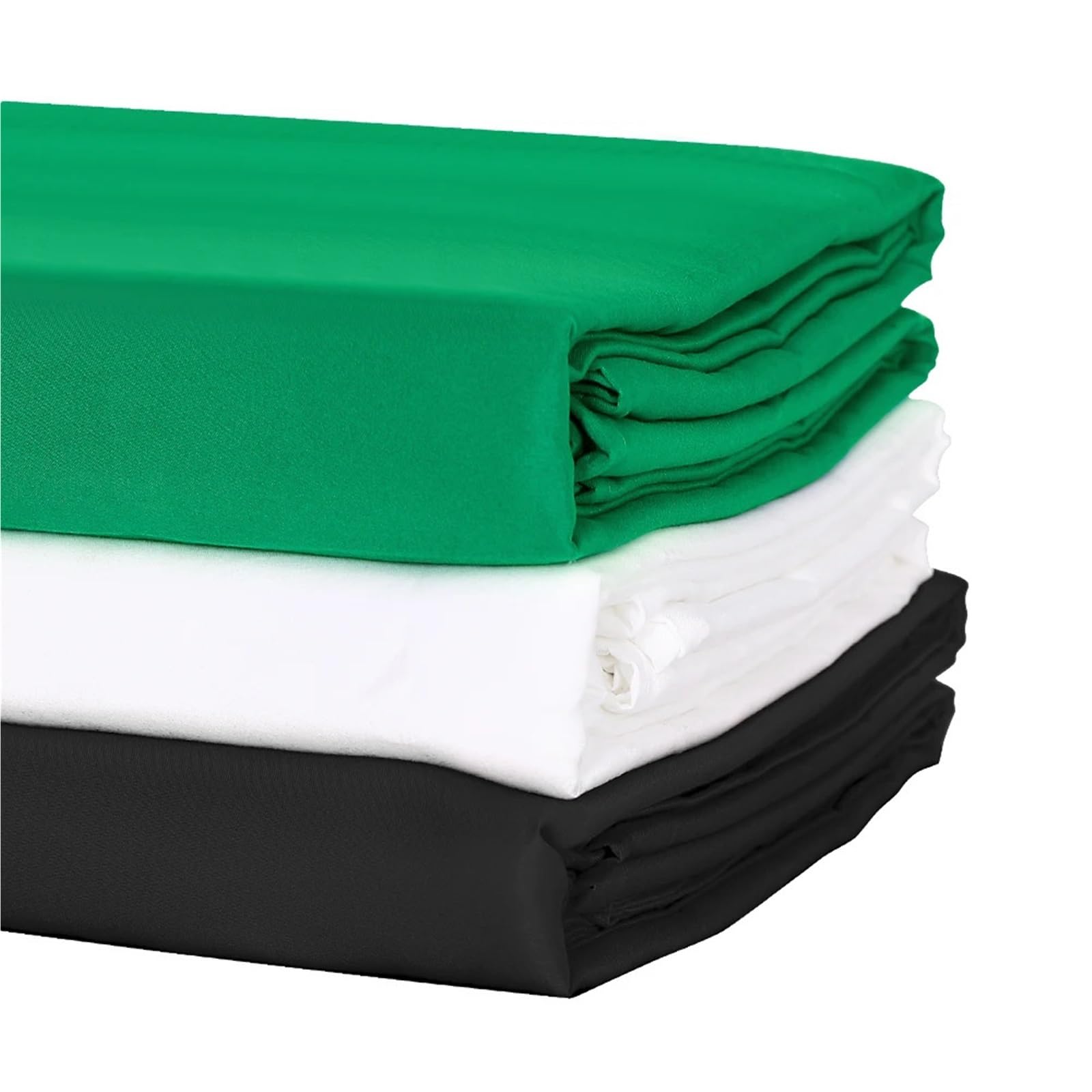 Fondo Verde Fondo de Tela Negro Blanco Verde Color algodón Textil Muselina Foto Fondos Estudio fotografía Pantalla(White,1600x3000mm)