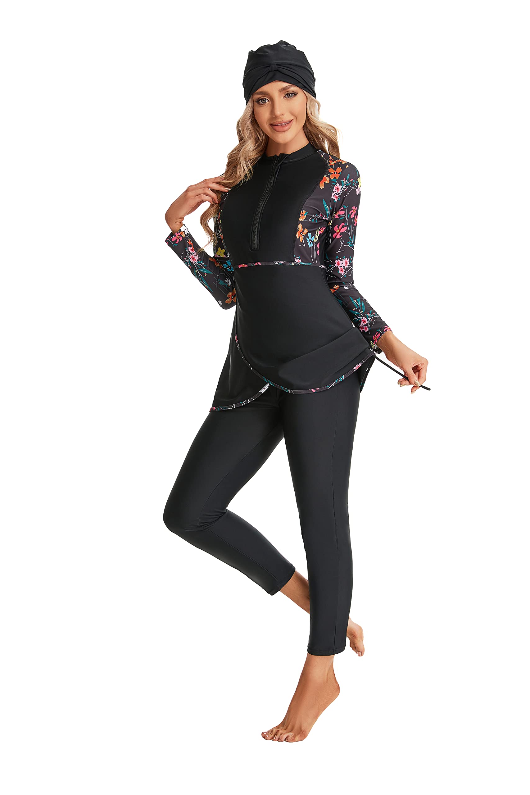 Full Swimming Costume Burkini for Women Modest Girls Swimsuit Islamic Swimwear Plus Size