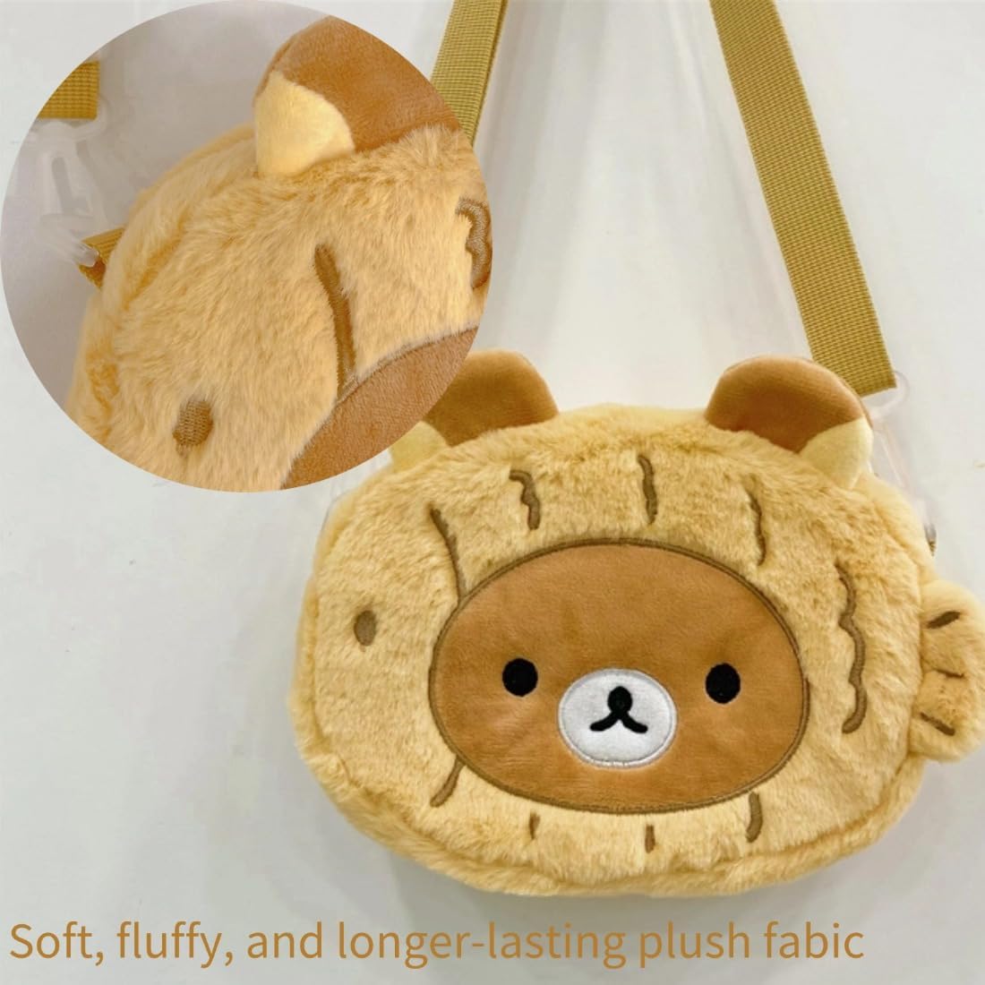 Cute Chick Mini Novelty Kids Kawaii Plush Anime Crossbody Bag for Little Girls - Fluffy Purse image 4