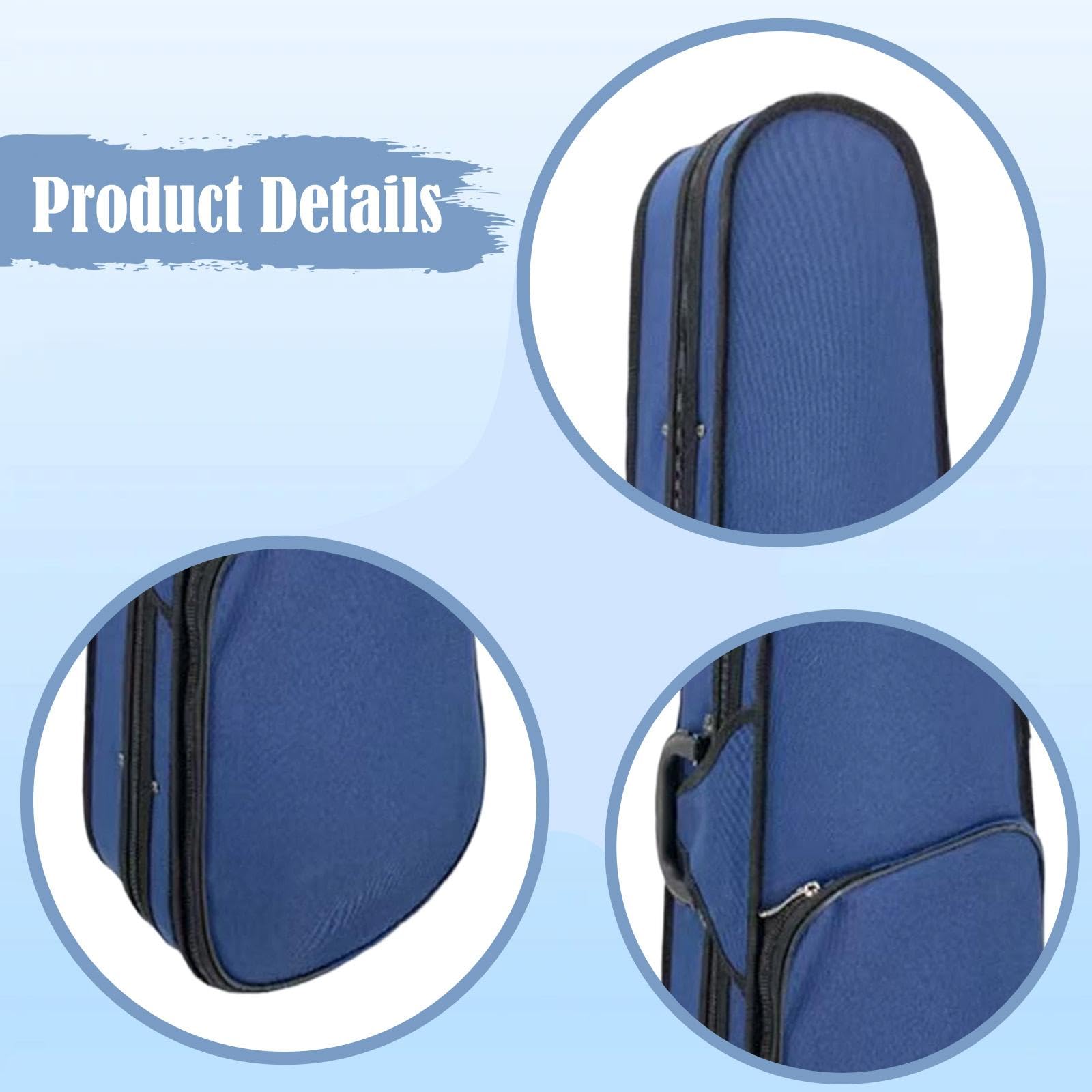 Estuche Rígido para Violín 4/4, Mochila de Regalo Profesional para Músicos de Exterior Y Uso Diario.