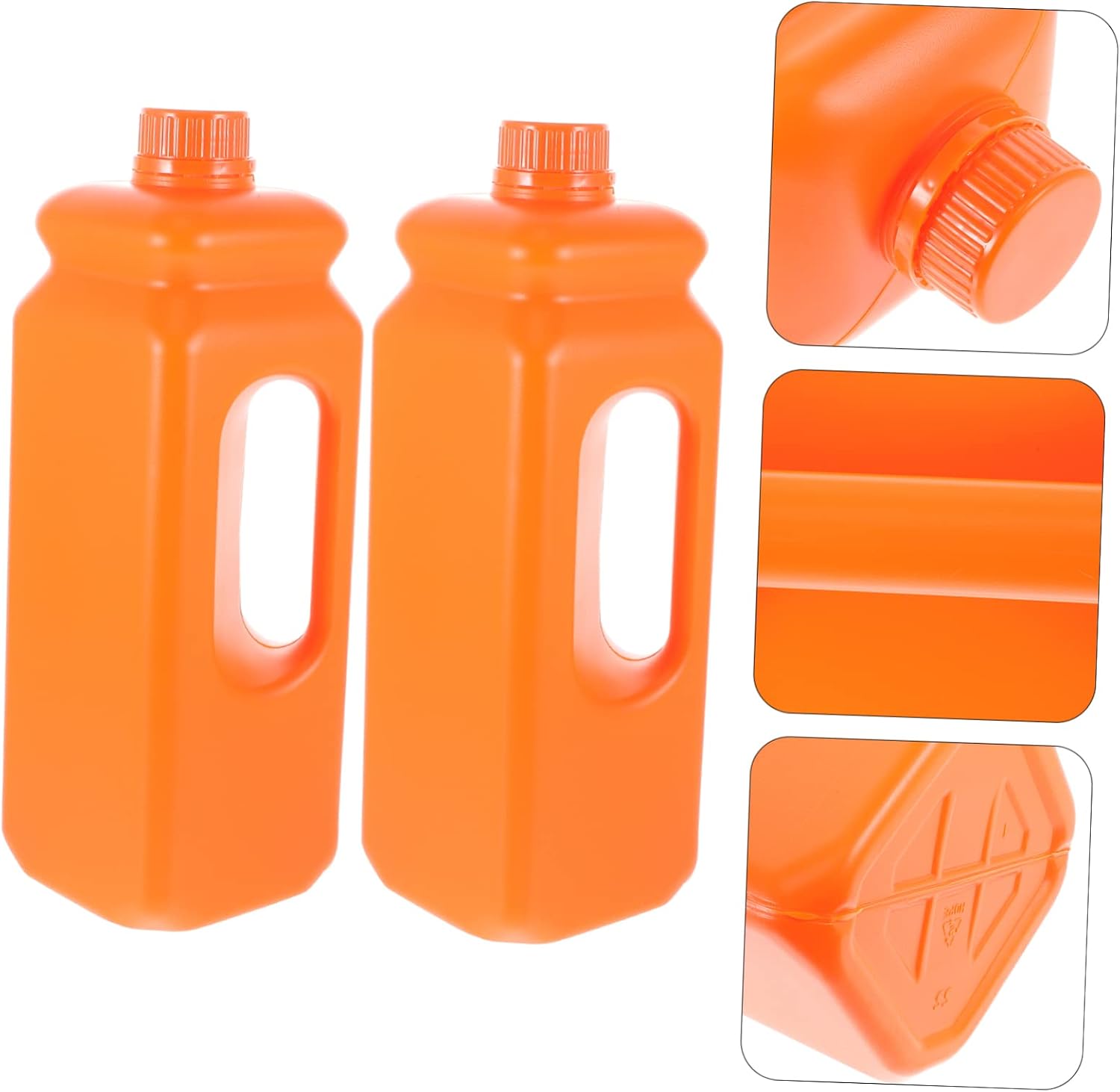 2.5L Leak-proof Plastic Water Jug with Lid 2-Pack Ergonomic Storage Containers for Juices and Syrups Sealing Gallon Jug for Home and Travel