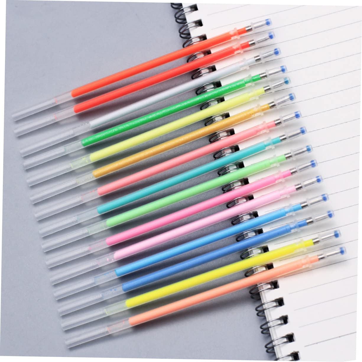 STOBOK 300 Pièces Recharges De Stylo Gel Pailleté Recharges De Stylo à Encre Gel Stylos Pastels Recharges De Stylo à Bille Recharges De Stylos à Paillettes Fluo Adulte Se Réconcilier