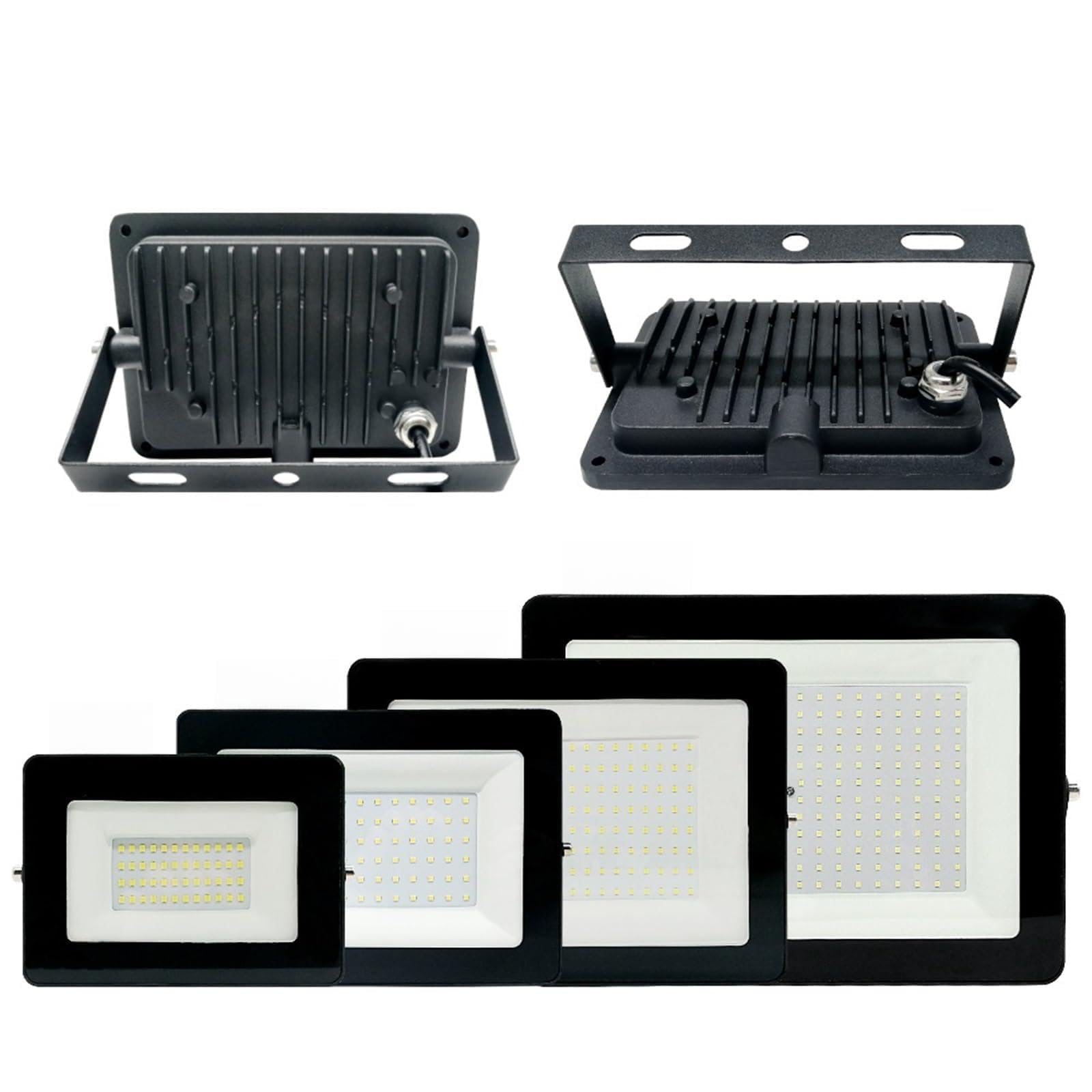 Gadsqdkok 35 Led Floodlight 300W 200W 100W 50W Ac 220V Projector Lamp Ip67 Reflector Foco Led Exterior Outdoor Lighting Spotlight Flood Light(,300W)
