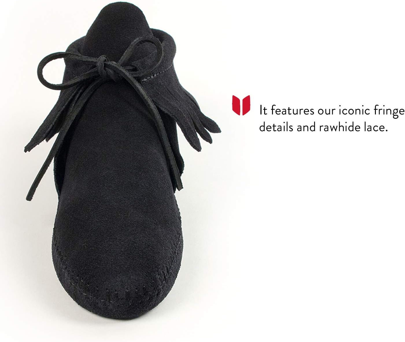 Minnetonka Women's Classic Fringe Hardsole and Softsole Boot - Image 3