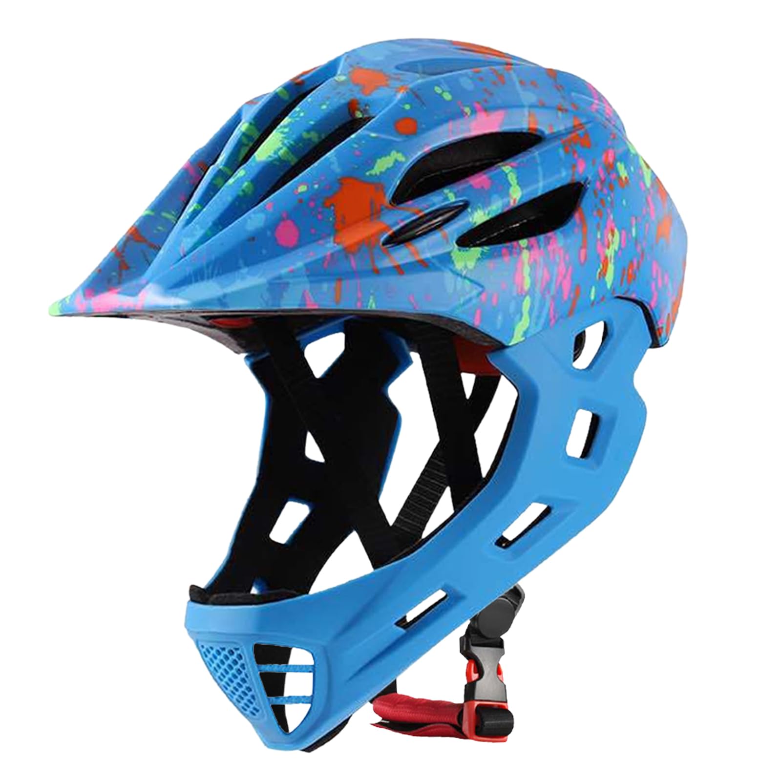 Cascos para Bicicletas para Niños, Cascos de Bicicleta Integrales Ligeros Ajustables y Transpirables para Niños Pequeños con Iluminación LED