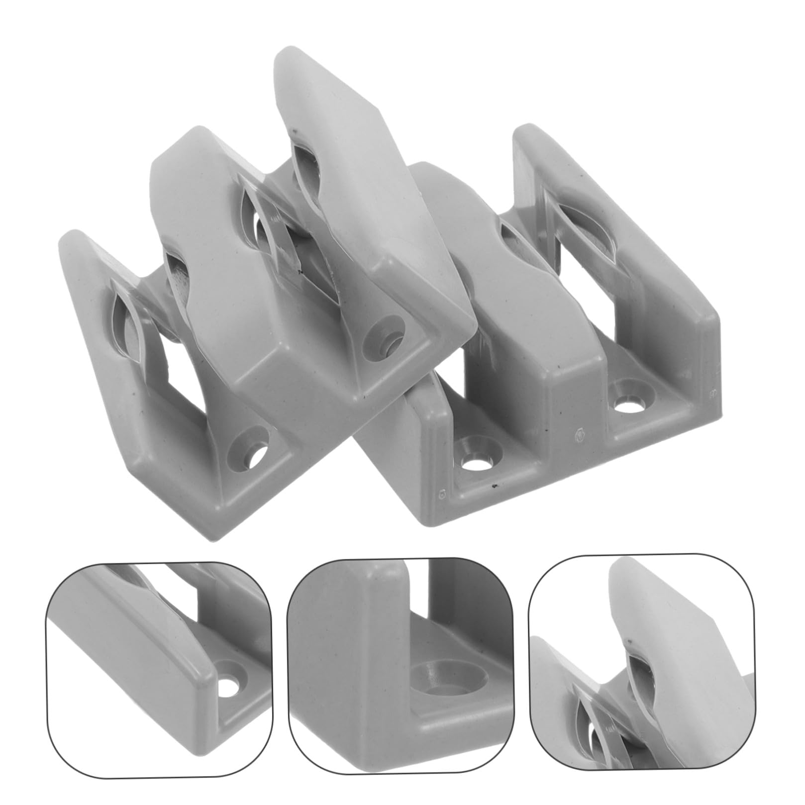 jojofuny 4 Uds Guía Inferior Para Puerta Corredera De Ducha De Vidrio 2.36X2.12X0.78In Tope Oscilante Fácil Instalación Accesorios Para Cuarto Baño Deslizamiento Suave