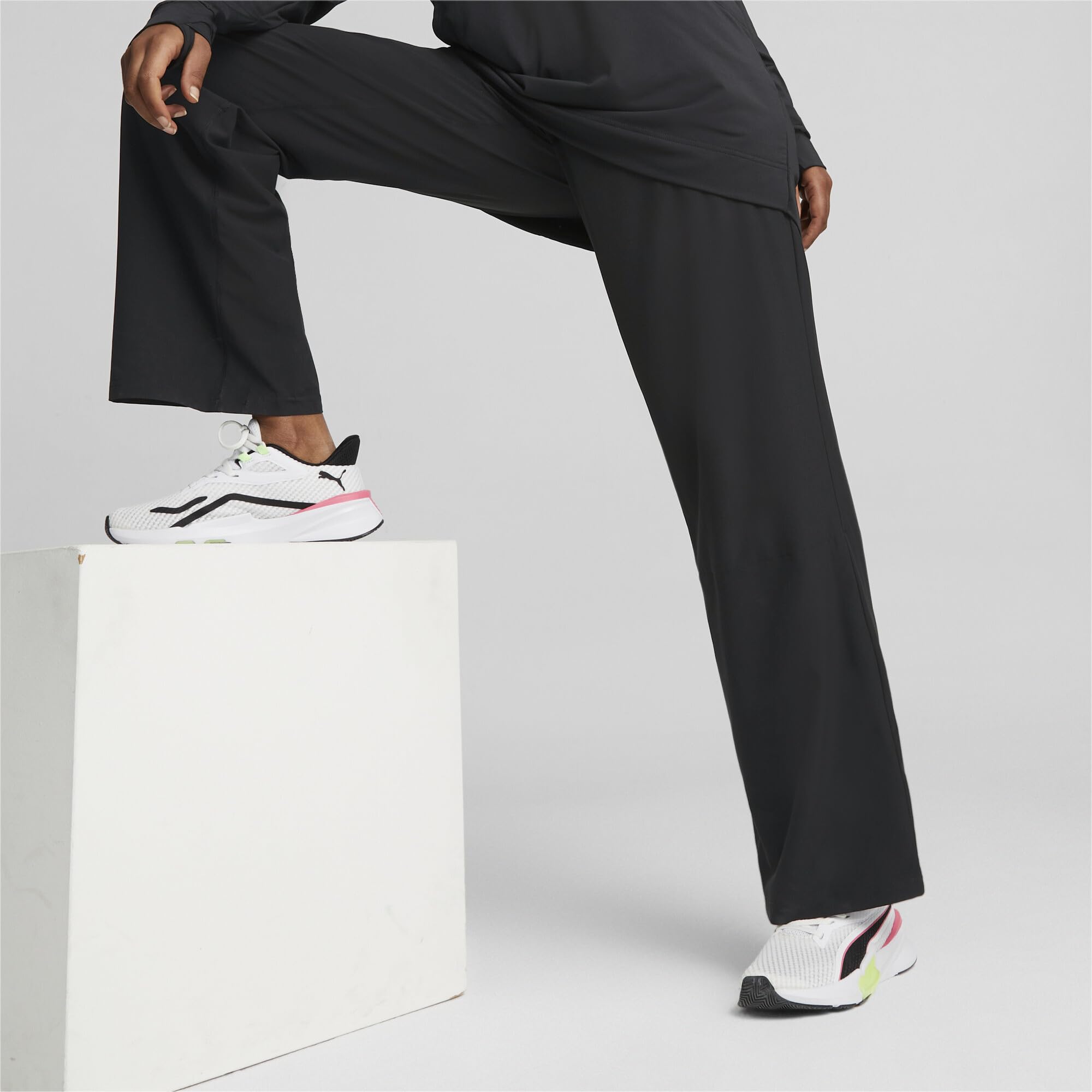 PUMA Damen Gestrickte Hosen Modest Activewear Wide Leg Pant